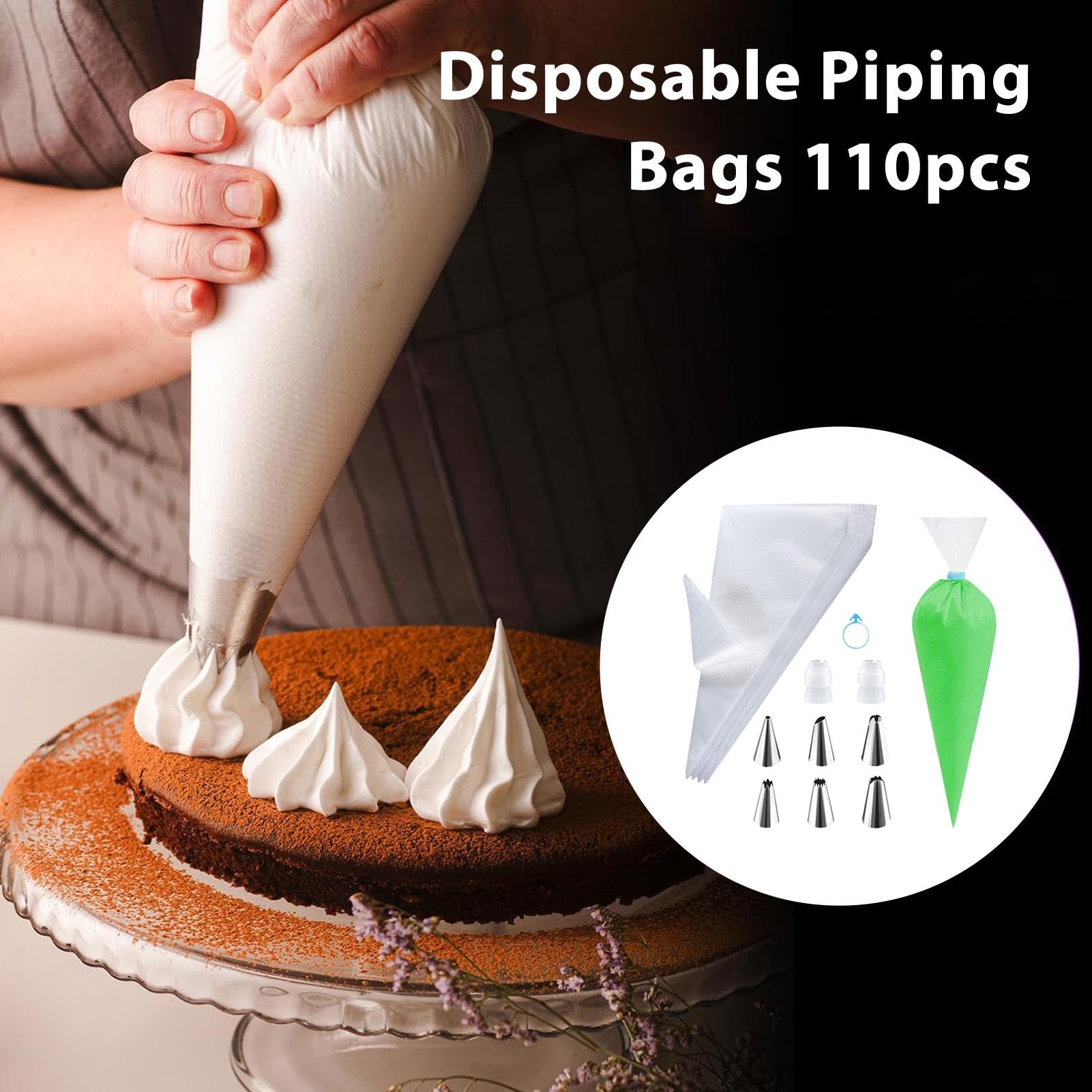 Amazon | ペストリーバッグ | 絞り絞り袋 - 多機能ケーキ絞り袋セット